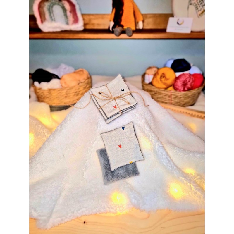Lingettes petits cœurs